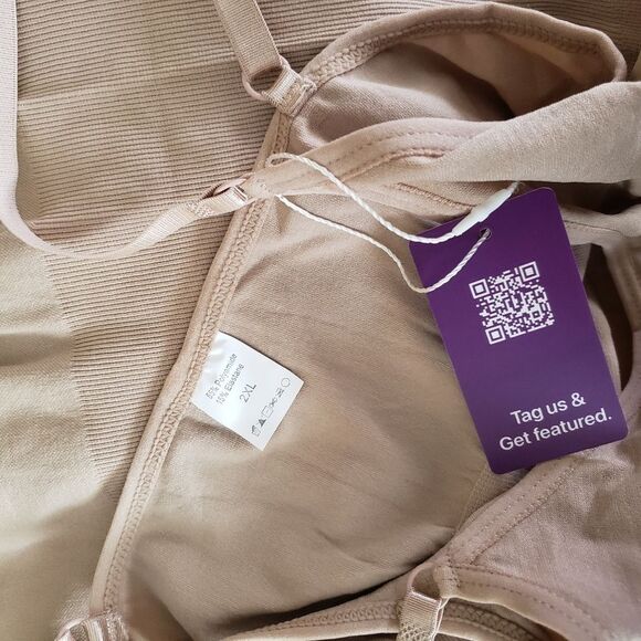 HeyShape Snatched Shapewear Slimming Bodysuit Nude Neutral Women's Size 2XL - Picture 7 of 11